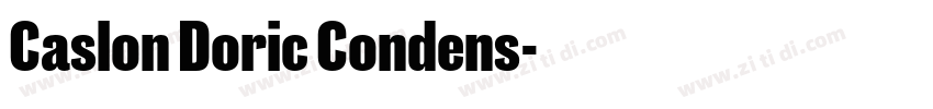 Caslon Doric Condens字体转换